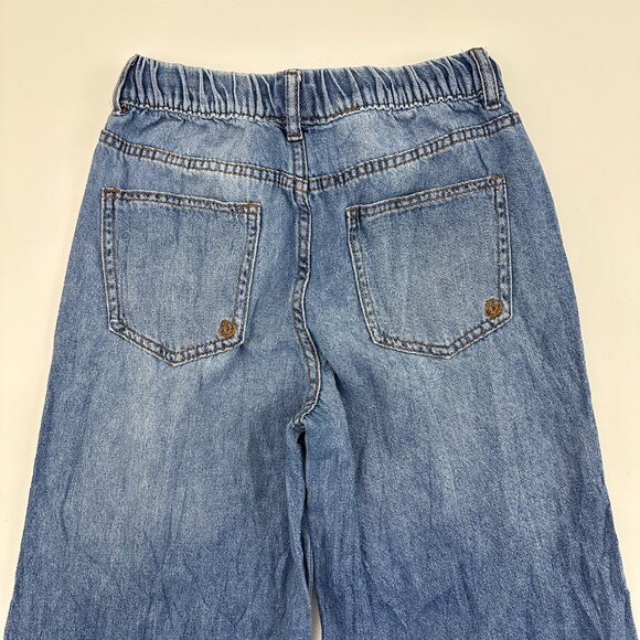 Indigo Rein Pull On Elastic Waist Drawstring Wide Leg Women's size 5 Blue Jeans - Picture 5 of 5